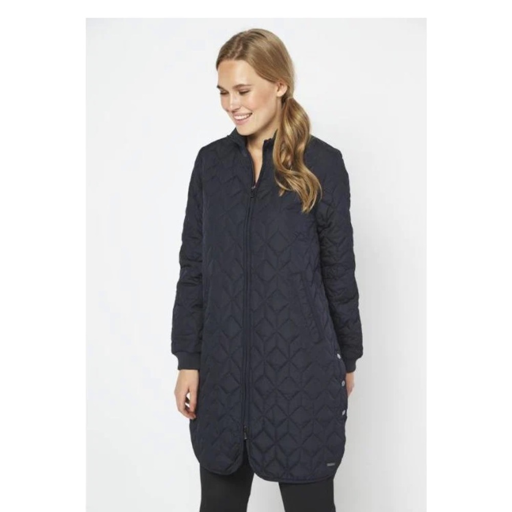 Ilse Jacobsen longline quilted coat